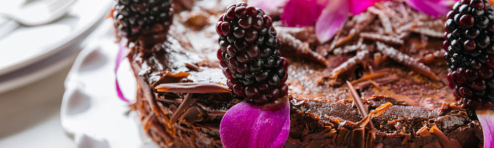 Chocolate flourless cake gluten-free dessert